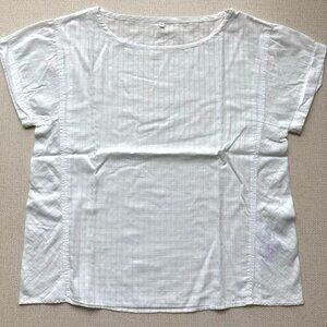 Muji Cotton Short Sleeve Blouse